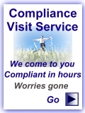 Friendly compliance visit service